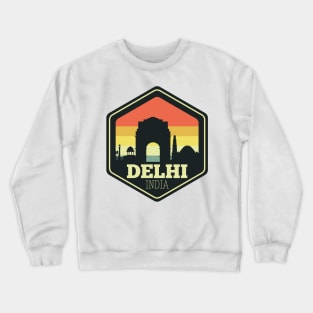 Delhi India Skyline Crewneck Sweatshirt